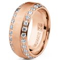 thumbnail image 2 of 1.75 Carats Men's Titanium Wedding Band Ring 8MM Rose-Goldtone, 2 of 5