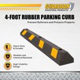thumbnail image 2 of Discount Ramps Guardian Heavy Duty Rubber Parking Curb - 48" Long, 2 of 9