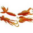 thumbnail image 4 of 4pcs Soft Fish Bionic Baits Fishing accessaries Silicone Silicone Maggot Shrimp Fish Baits Lures 4 Colors, 4 of 8