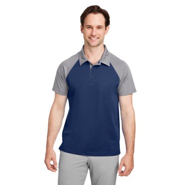 Team 365 TT21C Men's Command Snag-Protenction Colorblock Polo - SP DK NV/ SP GRP - XL