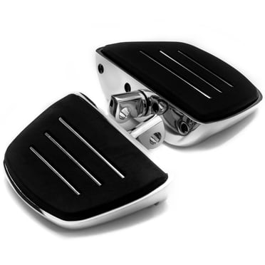Krator Chrome Mini Board Floorboards Footpegs Compatible with 2011-2012 Harley Davidson XR1200X XR1200X
