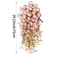 thumbnail image 3 of JilgTeok 4 Packs Simulated Roses Artificial Flower Plastic Wrapping Plants Fake Flowers Vines for Home Garden Porch Yard Living Room Ceiling Spring Decoration Clearance, 3 of 8