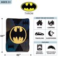thumbnail image 5 of Franco A39678 Kids Bedding Soft Plush Microfiber Throw, 46" x 60", Batman, 5 of 5