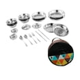 thumbnail image 4 of Maytalsory Stainless Steel Plates and Bowls Camping plate,bowl,sauce dish,and Utensils Set Camping Set for Picnic 36pcs, 4 of 6