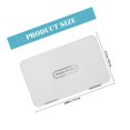 thumbnail image 4 of WRITWAA 1Set White Rectangular Abs Travel Pills Organizer Weekly Pill Organizer Travel 6.88X4.13X1.77in, 4 of 8