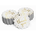 thumbnail image 2 of Inkdotpot 50 Pack Thank You Bridal Shower Favor Paper Tags Craft Real Gold Foil Hang Tags, 2 of 6