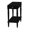 thumbnail image 3 of Convenience Concepts French Country End Table in Black Wood Finish, 3 of 9