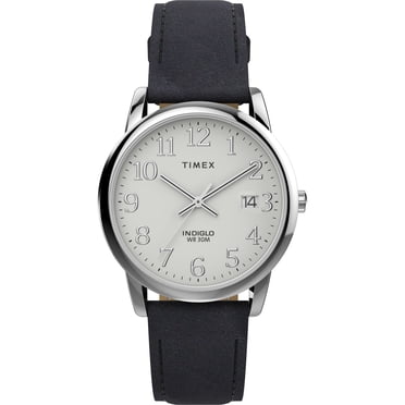 TIMEX® Easy Reader® 35mm Leather Strap Watch