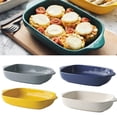 thumbnail image 4 of European Style Double Rectangular Baking Tray Ceramic Colors 5 Baking Tray, 4 of 8