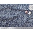 thumbnail image 3 of Soimoi Polyester Crepe Fabric Floral & Moroccan Damask Print Fabric by The Yard 52 Inch Wide, 3 of 3