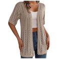 thumbnail image 1 of Duster Sweater Cardigan Open Knit Sweater Embroider Cardigan Womens plus Size Sweaters Knit Cardigans for Women plus Size Short Cardigan Womens plus Cardigans Womens Duster Cardigan 3x Sweaters, 1 of 4