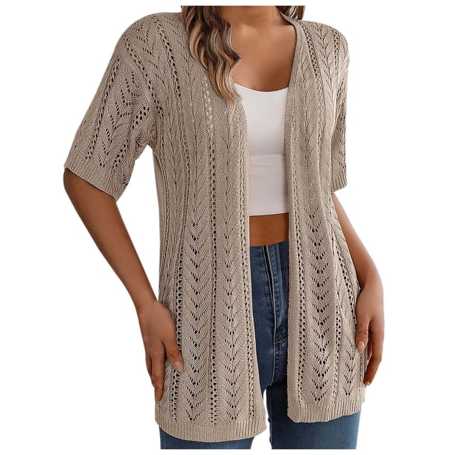 Duster Sweater Cardigan Open Knit Sweater Embroider Cardigan Womens plus Size Sweaters Knit Cardigans for Women plus Size Short Cardigan Womens plus Cardigans Womens Duster Cardigan 3x Sweaters