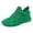 Green, variant on HTHLVMD Fashion Daily Running Sneakers, Womens Slip On Running Sneakers Tennis Non Slip Walking Gym Workout Athletic Comfortable Lightweight Fashion Sport Casual Shoes, Black 6