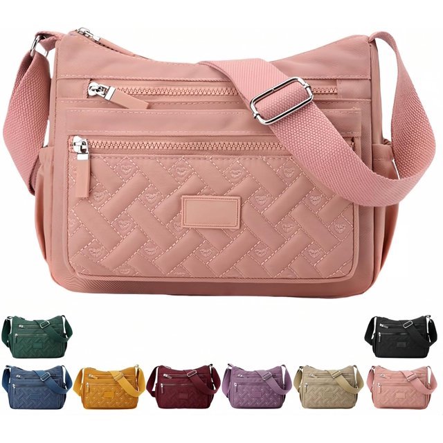Apparent Crossbody Bag, Apparenth Nylon Shoulder Messenger Bag, Multi Pocket, Waterproof Large Capacity