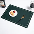 thumbnail image 1 of Chemin de Table, Chemin de Table en Cuir à la Mode et Beau, Napperons en Cuir Double Face Style Occidental, Tapis Isolants Thermiques pour la Maison, Chemin de Table Moderne, 1 of 6