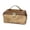 Brown-BW, variant on Fashion Color-Block Double-Zip Leather Cosmetic Bag Upgraded Divider Organizer For Makeup And Toiletries