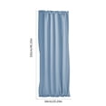 thumbnail image 3 of UsRHHA Solid Color French Door Window Curtains 102x64cm, Rod Pocket Sliding Curtains for Window Doors, Light Filtering Window Treatments, 3 of 7
