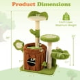 thumbnail image 3 of Gymax 36'' Cat Tree Tower w/Perch Condo Platforms Petal Scratching Board for Indoors, 3 of 10