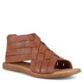 thumbnail image 1 of Born Women Iwa Woven Sandals, Medium Width, Back Functional Zipper, Brown, 1 of 5