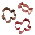 thumbnail image 1 of Holiday Time 3-Piece Stainless Steel Cookie Cutters, Gingerbread, Bow and Candy Shapes, 1 of 9