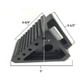 thumbnail image 3 of LOLIPPYY 1Pack Rubber Wheel Chock Parking Blocks Black for Truck Vehicle Stabilization, 3 of 8