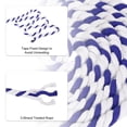 thumbnail image 3 of Unique Bargains 1/2Inch x 25Feet Natural Twisted Cotton Rope 3 Strand Tug of War Rope with Sealing Tape Blue White, 3 of 6