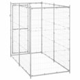 thumbnail image 3 of vidaXL Chenil Extérieur pour Chien Acier Galvanisé 110x220x180 cm, 3 of 4