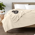 thumbnail image 2 of Bare Home Microplush Fleece Blanket - 300 GSM - Fuzzy Microfleece - Soft & Plush - Full/Queen, Oyster, 2 of 5