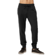 thumbnail image 1 of Men‘s Open Bottom Terry Sweatpants  Elastic Drawstring Waistband  Charcoal Grey S,black(joggers),L, 1 of 4