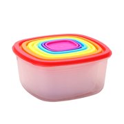 Weathertight Storage Containers Food Storage Glass Long Storage Freezer Food Containers Pantry Organization And Storage Multicolor Set 7per Set Recyclable Food Storage Container Set Food Storage