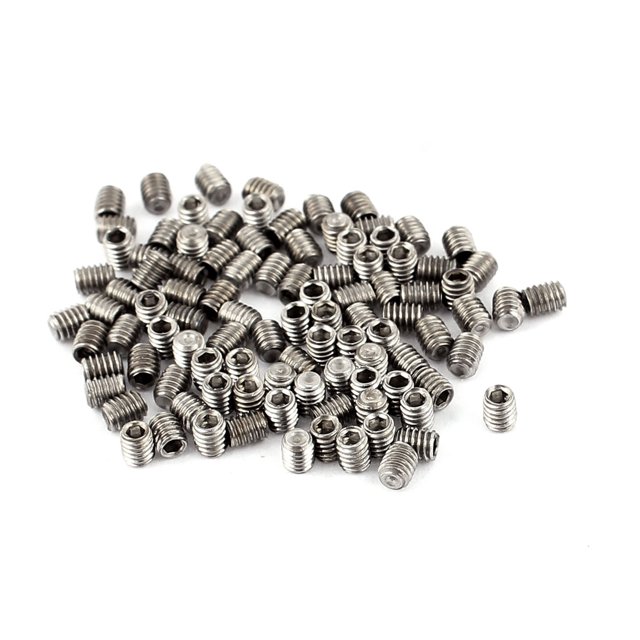 Unique Bargains 100 Pcs M2.5 x 3mm Ensemble de Douilles Hexagonales en Acier Inoxydable Vis Sans Tête