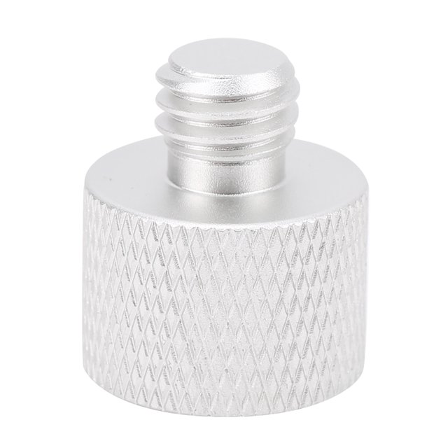 Fdit 5/8 Female To 3/8 Male Screw Adapter, Durable Mic Stand Thread Adapter Aluminium Alloy For Microphone Stand Mount