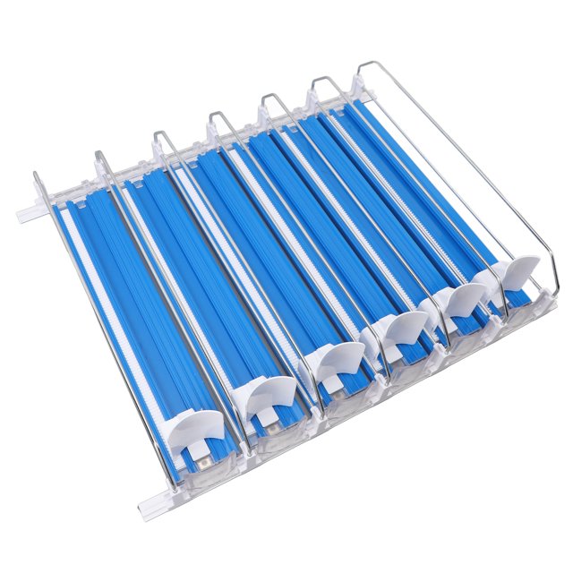 Drink Dispenser for Fridge, 6 Rows Adjustable Easy Loading Self Pushing Soda Can Dispenser, Dampening Pusher Glide Soda Can Dispenser Beer Pop Can Water Bottle Drink Dispenser