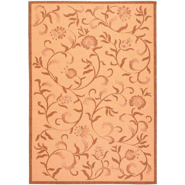 Safavieh Martha Stewart 4' X 5'7" Power Loomed Rug in Creme and Brown