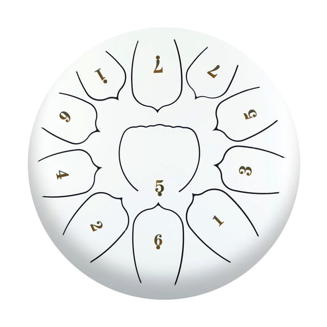 Amdohai 10 Inch Steel Tongue Drum 11 Notes Handpan Drum