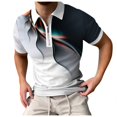 thumbnail image 4 of BOBOGOJP Polos Polo pour Homme à Manches Courtes Chemise Cargo Tactique Militaire Chandail Extérieur (Rouge,m), 4 of 5