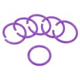 thumbnail image 1 of Unique Bargains 2' OD 1.6' ID Loose Leaf Rings Binder Ring, Purple, 50 Pack, 1 of 6