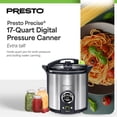 thumbnail image 2 of Presto Precise 02152 17 Qt Stainless Steel Electric Pressure Canner, Silver, 2 of 10