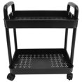 thumbnail image 1 of Rolling Cart Storage Trolley On Wheels 2-Tier Cart On Wheels for Kitchen Bathroom Laundry Room, 1 of 8