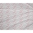 thumbnail image 4 of oneOone Tissu Polyester Lycra Rouge Pastel Chevron Géométrique Matériel de Couture Imprimé Tissu au Mètre 56 Pouces de Large, 4 of 4