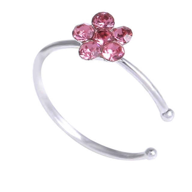 EGNMCR Bijoux de Perçage Plaqués en Cuivre en Forme de C Faux Nez Resurrection water