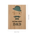 thumbnail image 3 of Fathers Day Greeting Card Classic Design Brown 1Pack 5.9x4.3in, 3 of 5