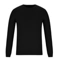 thumbnail image 4 of cfhntfmh Sweaters for Men Soft Crewneck Basic Thermal Shirts Comfy Long Sleeve Knitted Pullover Sweaters Fall Winter Loungewear, 4 of 6