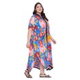 thumbnail image 4 of Oussum Robe Caftan Boutonnée pour Femme Longue Ajustable d'Été Maxi avec Poche, 4 of 7