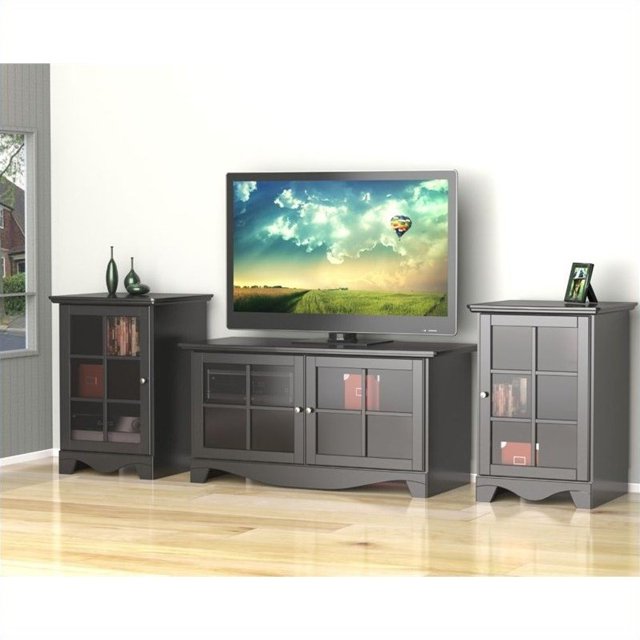 Nexera Pinacle 3 Pièces 49" Ensemble de Divertissement en Noir
