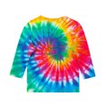 thumbnail image 3 of MeetoTime Haut à Manches 3/4 pour Enfants Décontracté Imprimé Teinture sur Nœuds Col Rond Pull de Base pour Garçons Filles 3-14 Ans Vêtements pour Enfants, 3 of 4