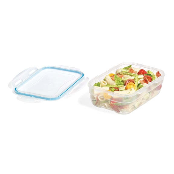 Starfrit LocknLock Easy Match Plastic Food Storage Container, Capacity of 41 oz / 1.2 L, Rectangular, with Lid