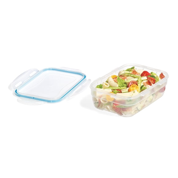 Starfrit LocknLock Easy Match Plastic Food Storage Container, Capacity of 41 oz / 1.2 L, Rectangular, with Lid