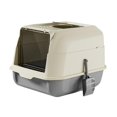 thumbnail image 2 of Cat Litter Box with Lid, Cat Litter Box with Hood, Large Covered Litter Box, Cat Gray, 2 of 8