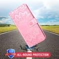 thumbnail image 5 of Phone Case for Samsung Galaxy S7 Folio Flip Wallet Case, PU Leather Credit Card Holder Slots Heavy Duty Full Body Protection Kickstand Protective Phone Cover for Galaxy S7 Women, Rose Gold, 5 of 5
